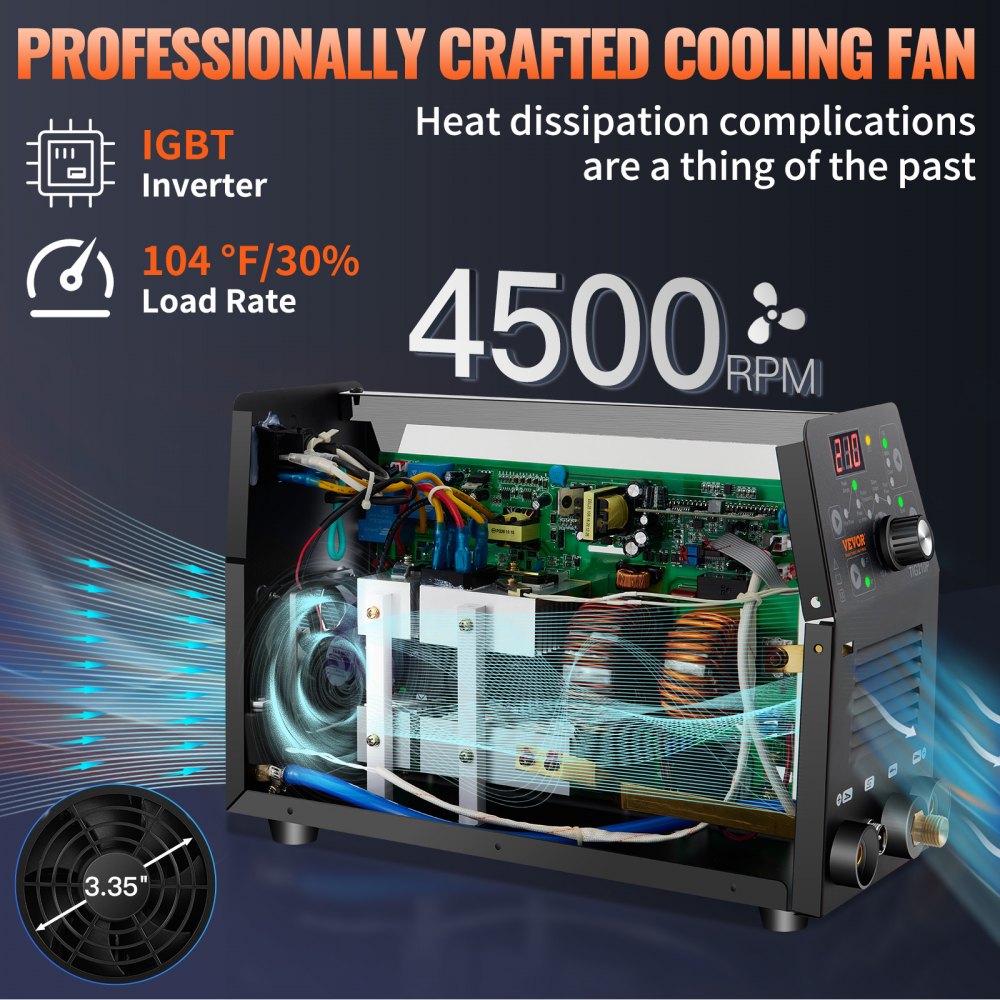 VV-TW-210P - 3-in-1 TIG Welder for Professional Metal Welding