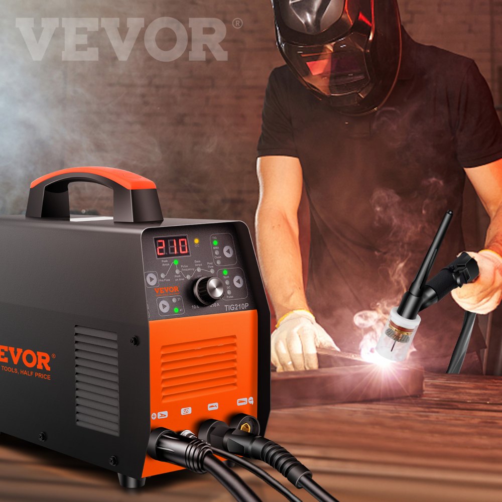 VV-TW-210P - 3-in-1 TIG Welder for Professional Metal Welding