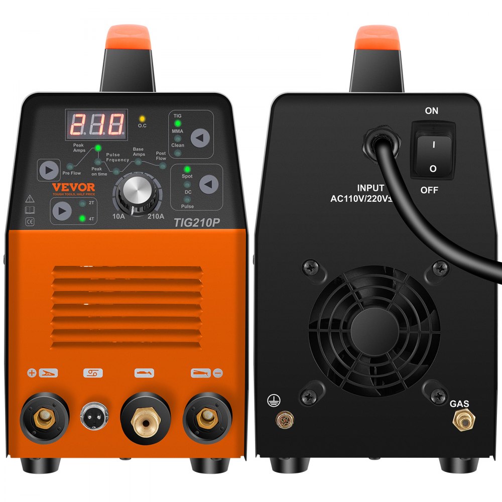 VV-TW-210P - 3-in-1 TIG Welder for Professional Metal Welding