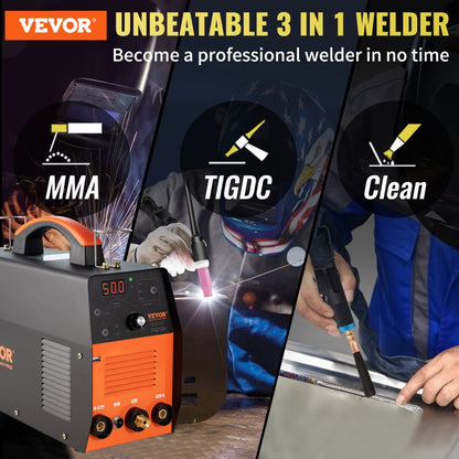 VV-TW-210A - 210Amp 3-in-1 TIG Welder for Precision Welding
