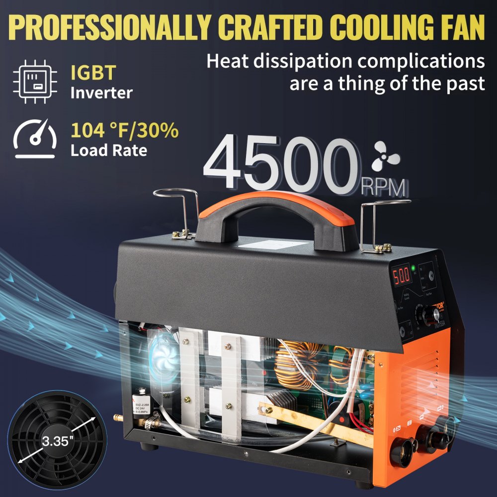 VV-TW-210A - 210Amp 3-in-1 TIG Welder for Precision Welding