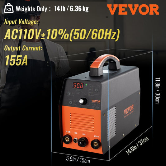 VV-TW-155A - Portable 3-in-1 TIG Welder for Steel & Copper Projects