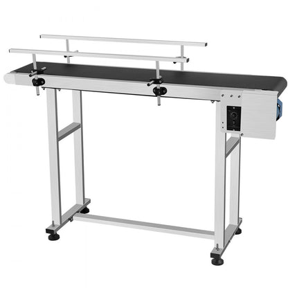 010525771323 - Heavy-Duty 59" Stainless Steel Motorized Conveyor with Guardrails