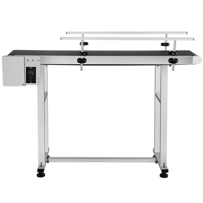 010525771323 - Heavy-Duty 59" Stainless Steel Motorized Conveyor with Guardrails