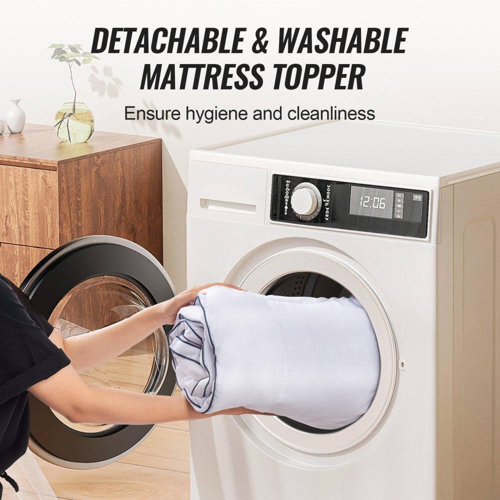 6080B13 - 3" Queen Size Cooling Gel Memory Foam Mattress Topper