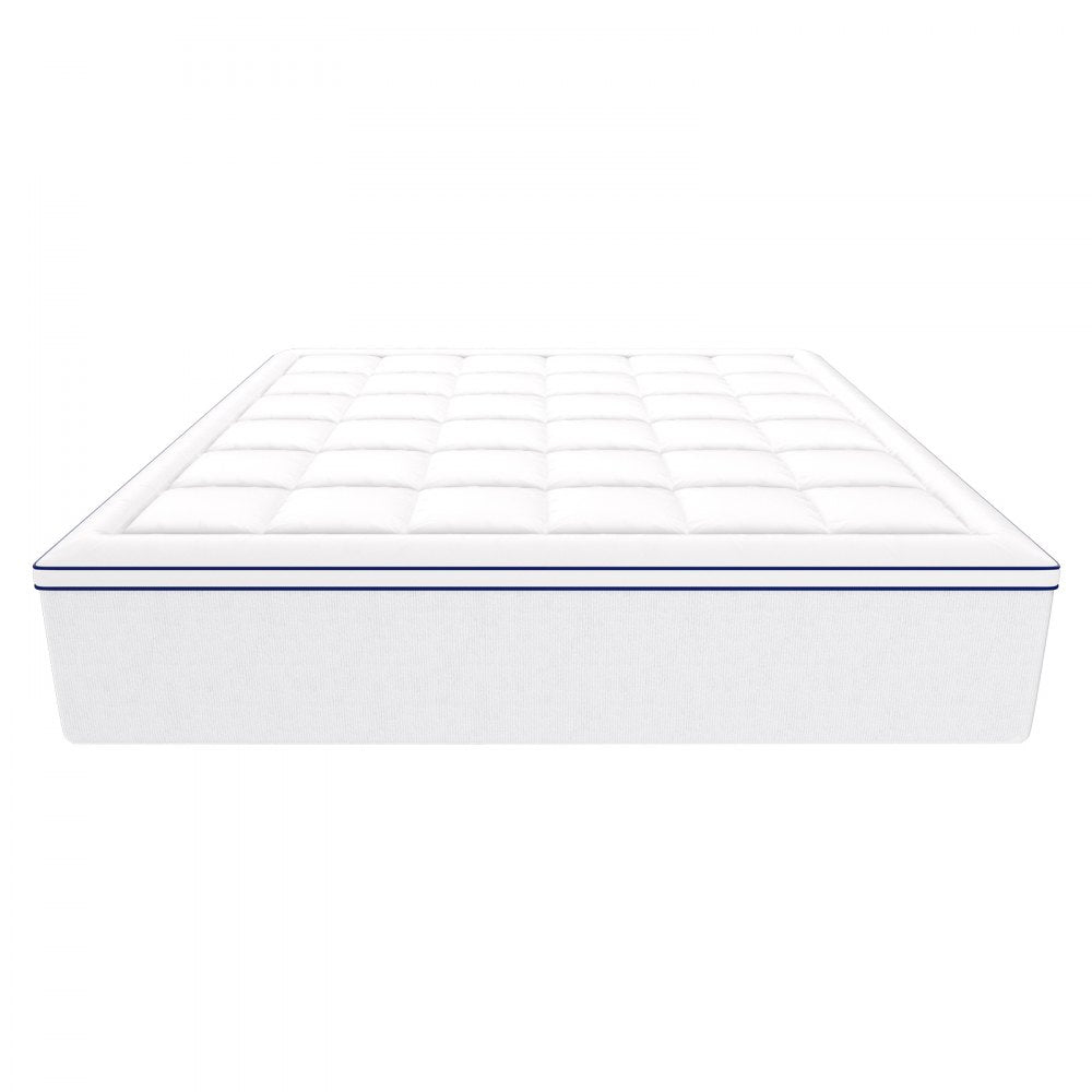 7680M5 - 4" King Memory Foam Mattress Topper with Cooling Gel and Pocket