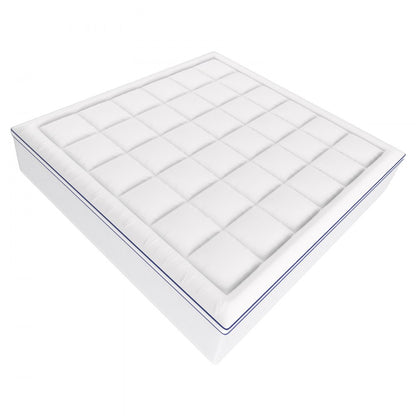 7680M5 - 4" King Memory Foam Mattress Topper with Cooling Gel and Pocket