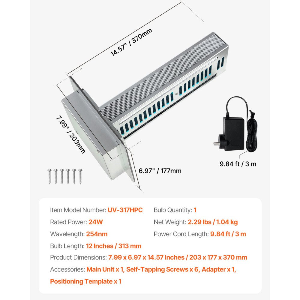 UV-317HPC - High Power HVAC Duct Purifier for Clean Air