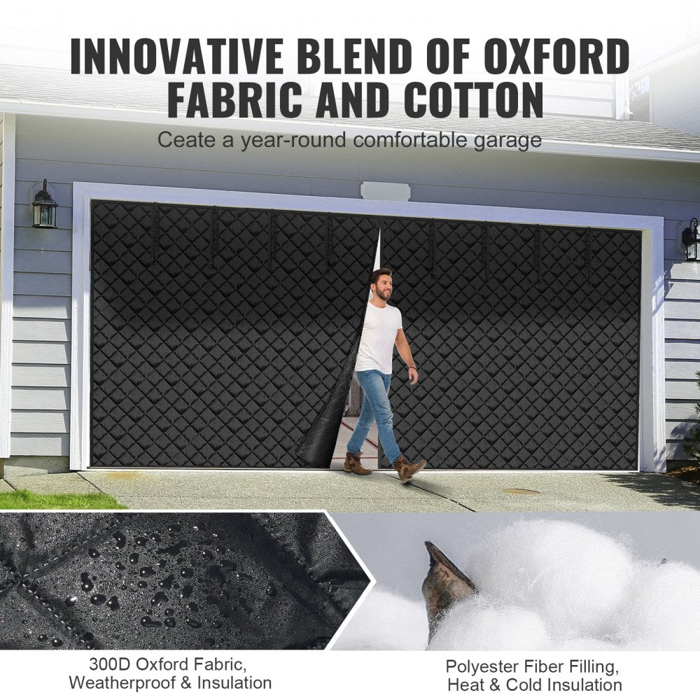 18.3X7.15 FT - Magnetic Garage Door Screen for Year-Round Insulation