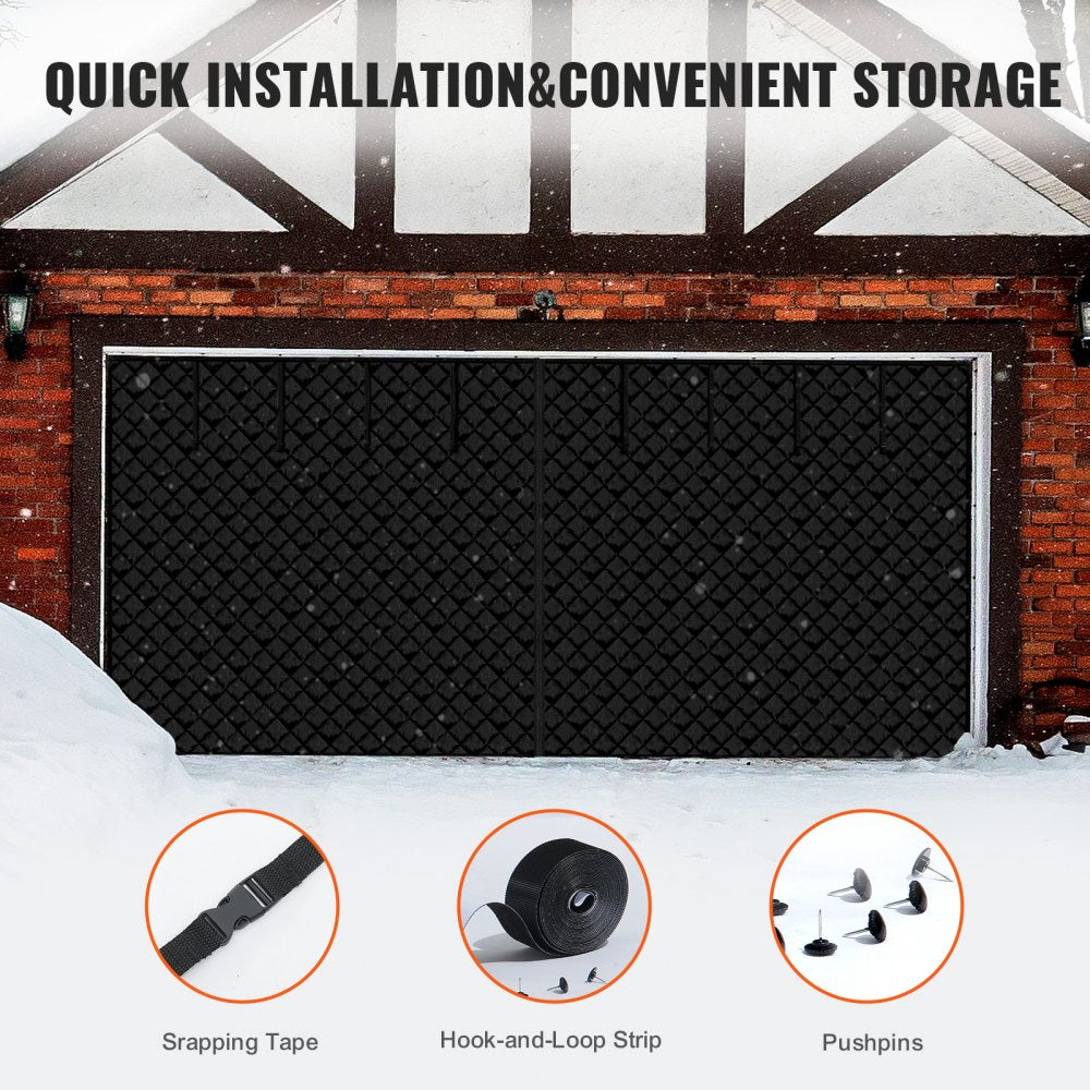 18.3X7.15 FT - Magnetic Garage Door Screen for Year-Round Insulation