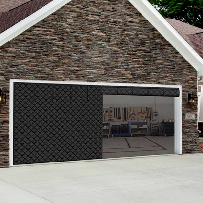 18.3X7.15 FT - Magnetic Garage Door Screen for Year-Round Insulation
