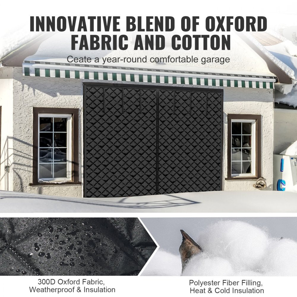 10.3X8.15 FT - Magnetic Garage Door Screen for Superior Winter Insulation