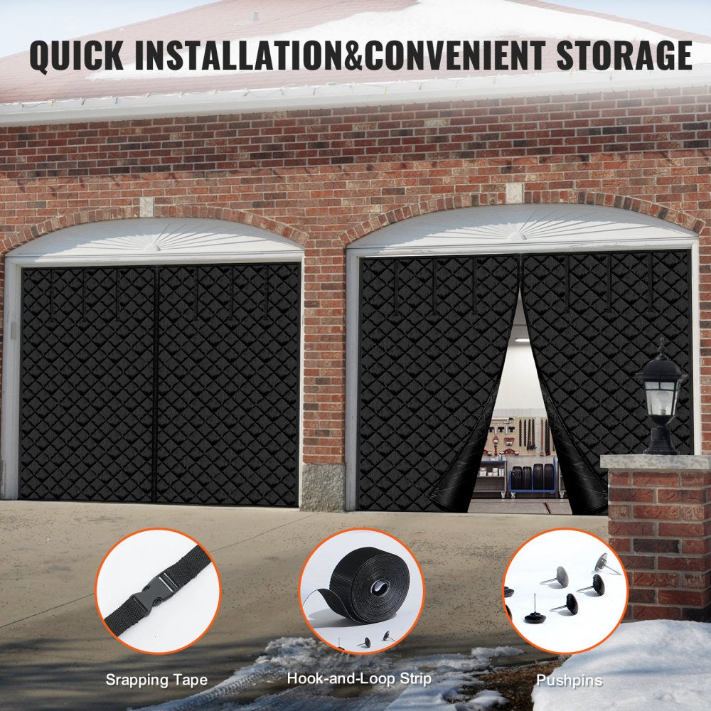 10.3X8.15 FT - Magnetic Garage Door Screen for Superior Winter Insulation