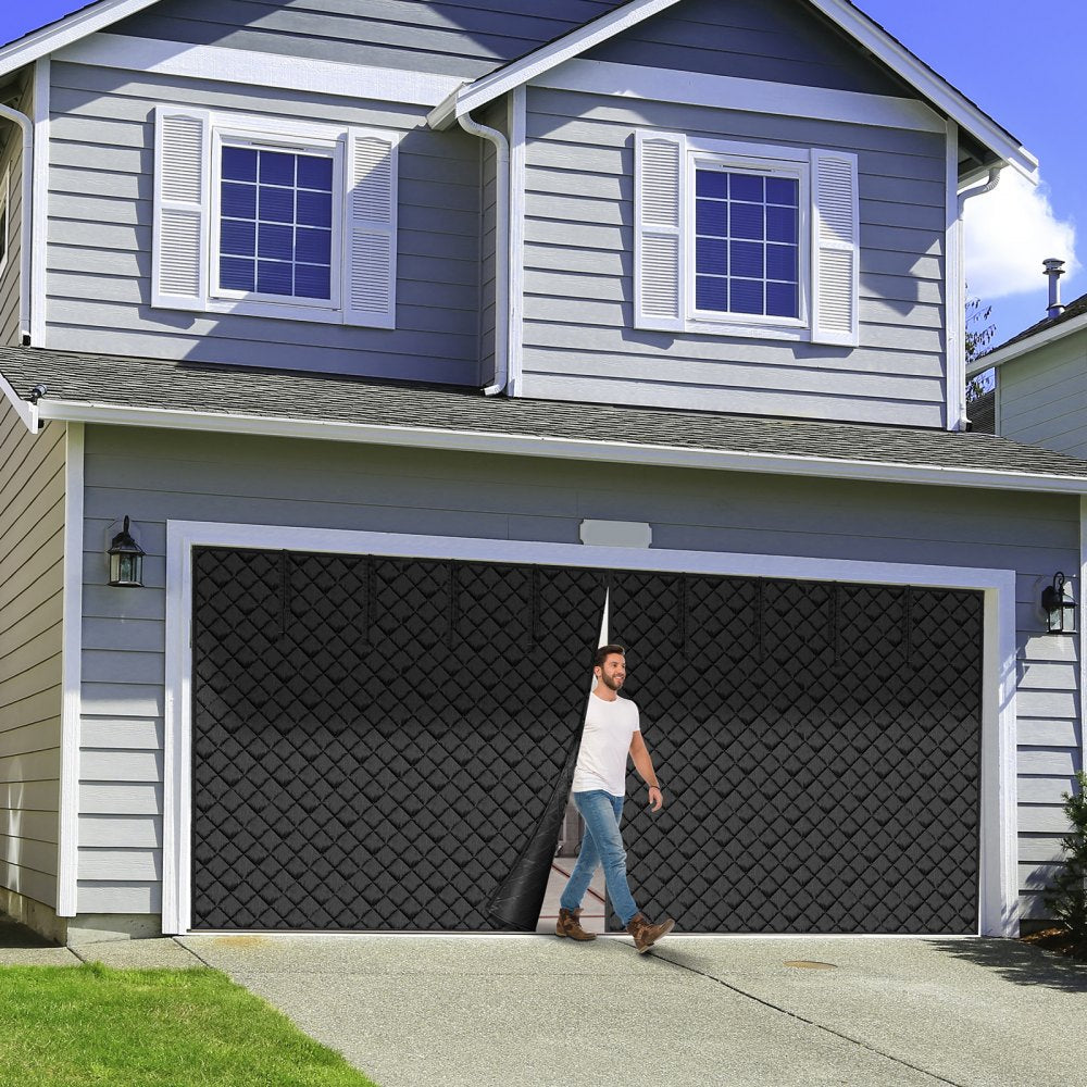 16.3X7.15 FT - Magnetic Garage Door Curtain for All-Season Insulation