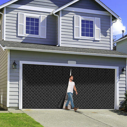 16.3X7.15 FT - Magnetic Garage Door Curtain for All-Season Insulation