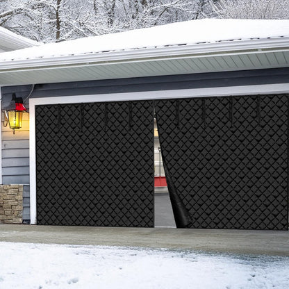 16.3X7.15 FT - Magnetic Garage Door Curtain for All-Season Insulation