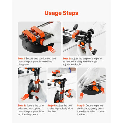 GSA-3(H) - 6" Suction Cup Seam Setter with Fine-Tuning Knobs