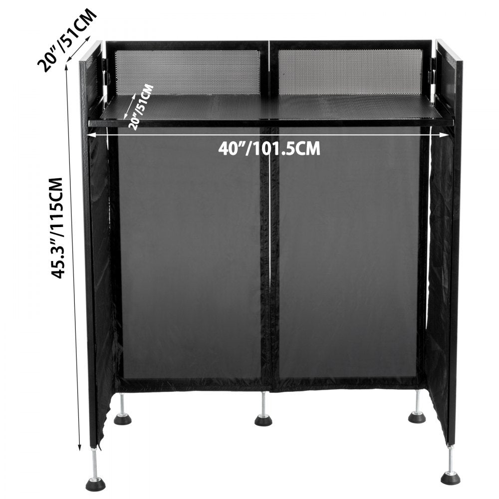 010353386381 - Lightweight DJ Facade Table 20x40" with Adjustable Height