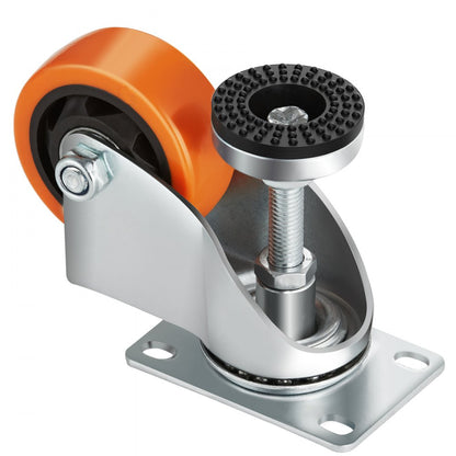 FJ-3C - 3" VEVOR Adjustable Leveling Casters for Smooth Glide