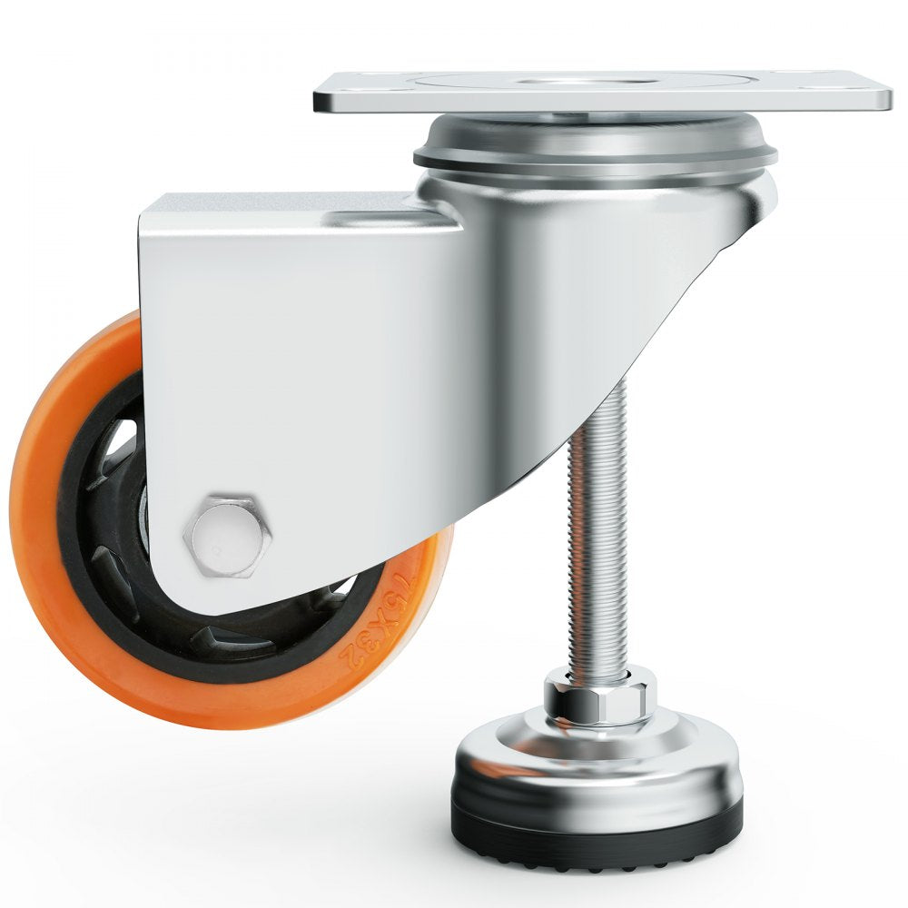 FJ-3C - 3" VEVOR Adjustable Leveling Casters for Smooth Glide