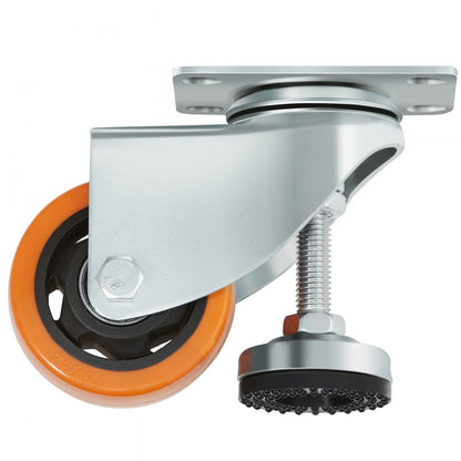 FJ-3C - 3" VEVOR Adjustable Leveling Casters for Smooth Glide