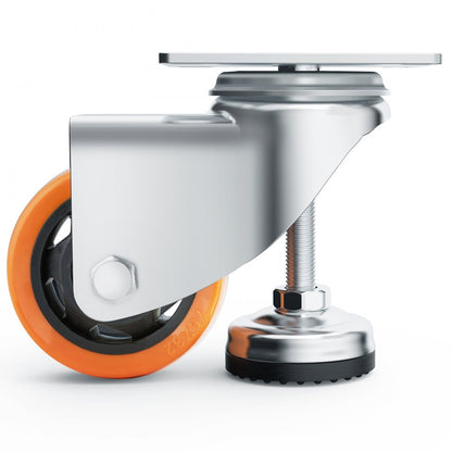 FJ-3C - 3" VEVOR Adjustable Leveling Casters for Smooth Glide