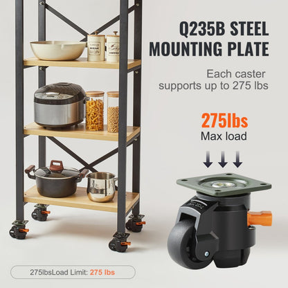 GD-60FD - Heavy-Duty Adjustable Leveling Casters for Uneven Surfaces
