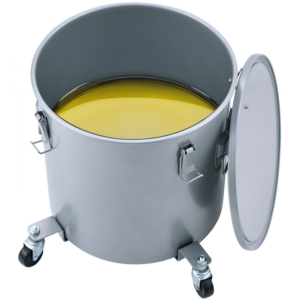 GLT-8GAL - 8 Gal Mobile Fryer Grease Bucket with Caster Base