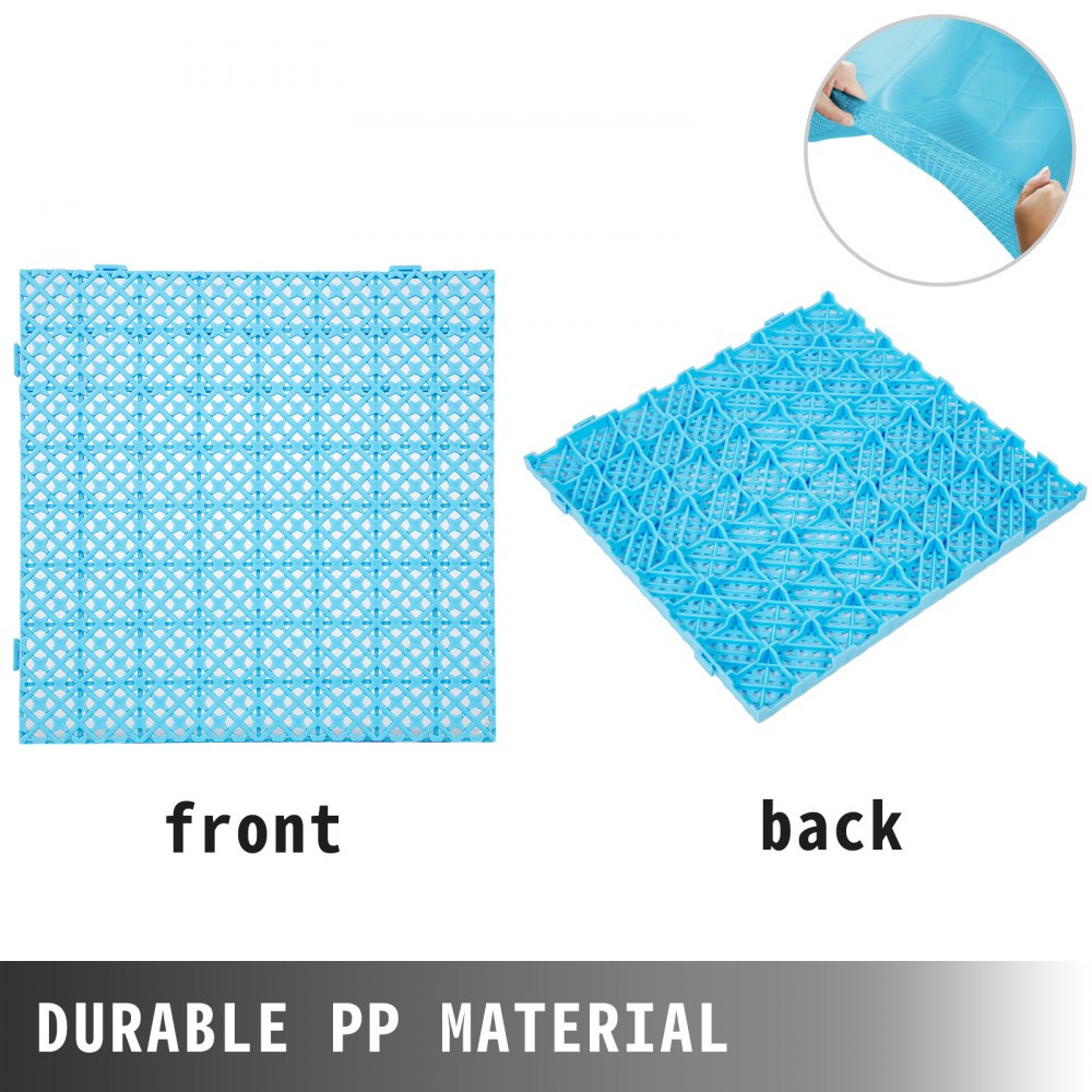 010236761751 - 25 Anti-Slip Interlocking Drainage Tiles for Pool & Sauna