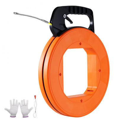 LFT04 - 200ft Fiberglass Fish Tape Wire Puller for Easy Wiring