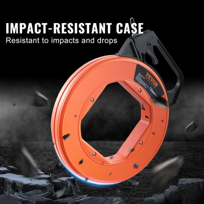 JLT-2 - 240ft Steel Fish Tape for Electricians and Cable Professionals