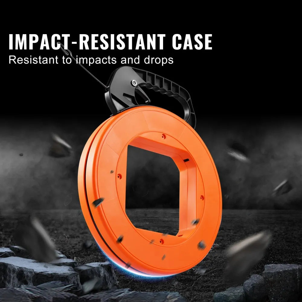 LFT01 - 120ft Non-Conductive Fish Tape Wire Puller with Thumb Lock