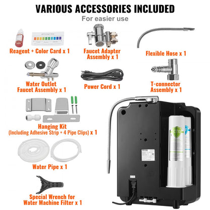 EHM-959 - Versatile Alkaline Water Ionizer with pH Range 2.5 to 11.2