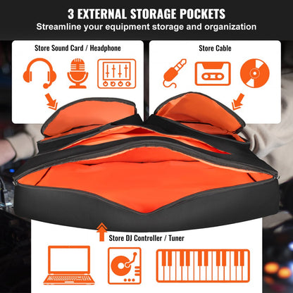 XCB-02A - Waterproof 31.5" DJ Mixer Bag with Pockets & Strap
