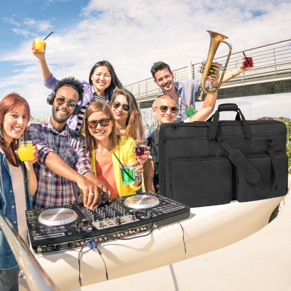 XCB-02A - Waterproof 31.5" DJ Mixer Bag with Pockets & Strap