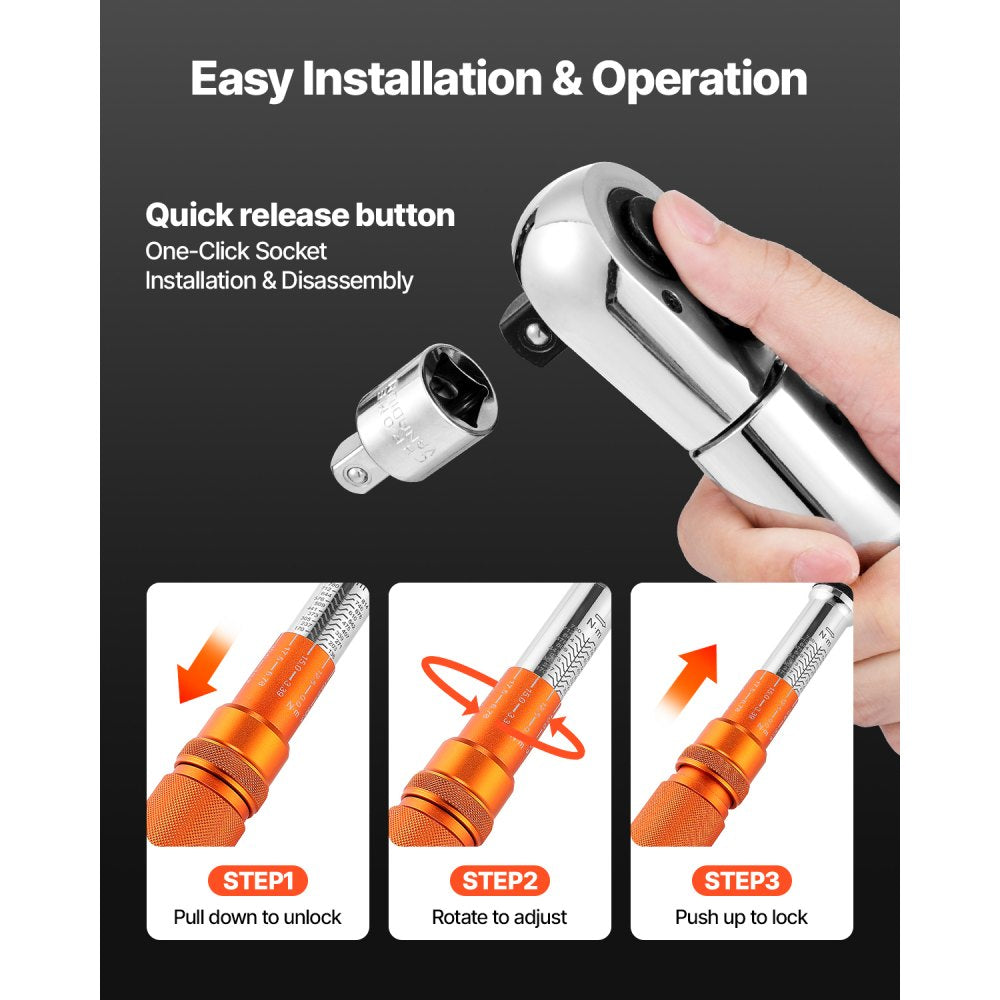 HG-34600 - Precision 3/4" Drive Torque Wrench, 100-600 lbf-ft Capacity