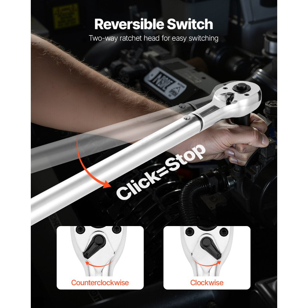 HG-34600 - Precision 3/4" Drive Torque Wrench, 100-600 lbf-ft Capacity