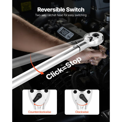 HG-34600 - Precision 3/4" Drive Torque Wrench, 100-600 lbf-ft Capacity