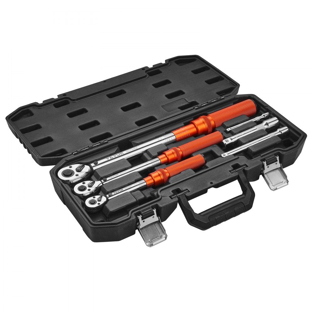 HG-14381206 - Precision Torque Wrench Set, Dual-Direction, Chrome-Plated Finish