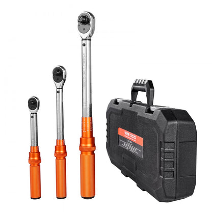 HG-14381206 - Precision Torque Wrench Set, Dual-Direction, Chrome-Plated Finish