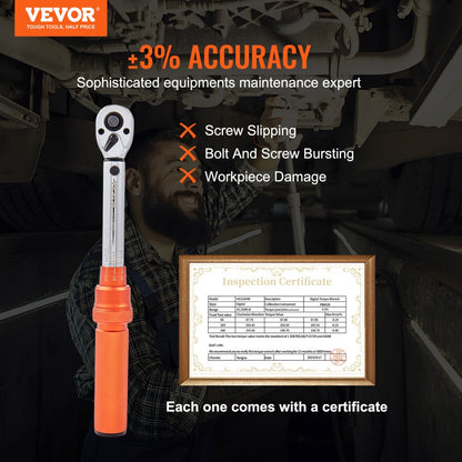 16200INLB - High-Precision 1/4" Torque Wrench with Click Mechanism
