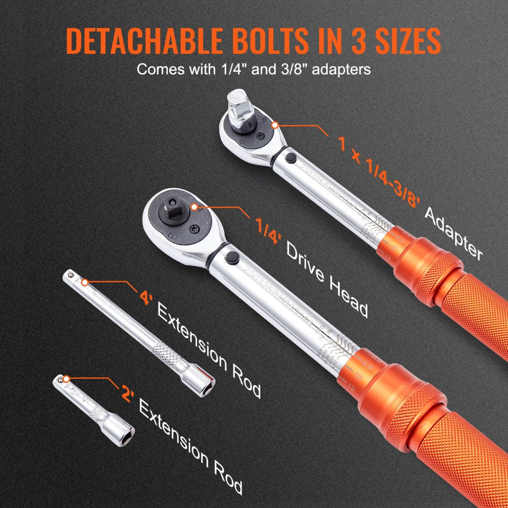 16200INLB - High-Precision 1/4" Torque Wrench with Click Mechanism