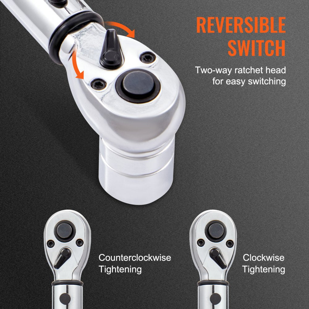 16200INLB - High-Precision 1/4" Torque Wrench with Click Mechanism
