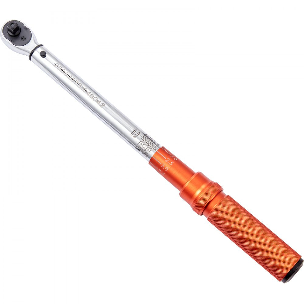 17080FTLB - Precision 3/8" Click Torque Wrench, 10-80ft.lb, Ergonomic Grip