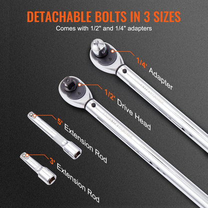 18250FTLB - Precision Click Torque Wrench 1/2" Drive, 20-250 ft.lbs