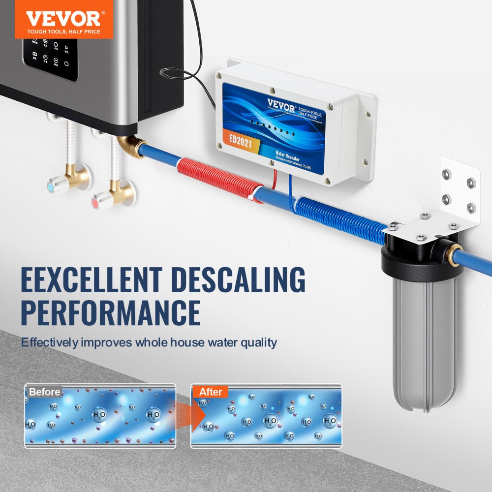 ED2021 - Salt-Free Electronic Water Descaler for Healthy Home Use