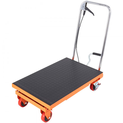 TF23 - 500lbs Hydraulic Lift Table Cart with Non-Slip Pad, Durable Steel