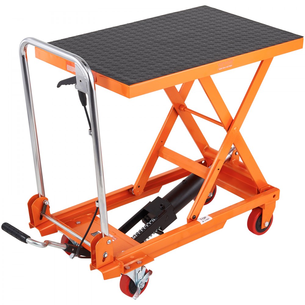 TF15 - Durable Hydraulic Lift Cart, 330lbs Capacity, 28.5" Lift Height