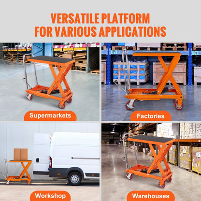 TFD50 - 1100lbs VEVOR Hydraulic Lift Table with Smooth Manual Operation