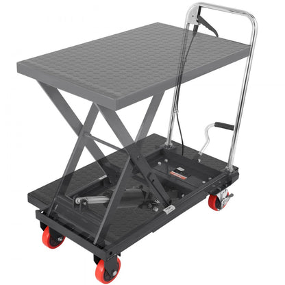 TF23 - Heavy-Duty Hydraulic Lift Table Cart, 9-28.5" Lift, 500lbs Capacity